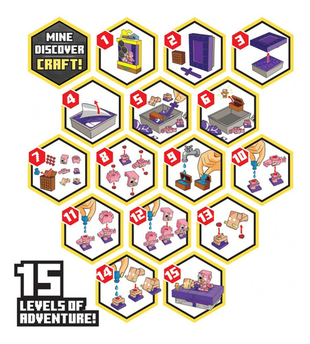 Imagen 6 de 7 de Treasure X Tesoro Escondido Minecraft Fig Sorpresa Int 41642
