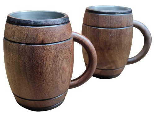 Chop´s De Madera Con Vaso De Acero Inoxidable