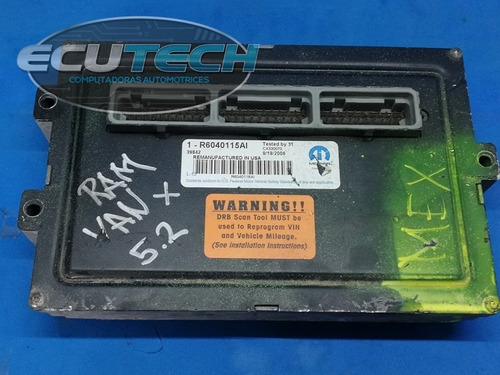 Computadora Ecu Ecm  Dodge Ram Van 99 5.2. Part. 56040115ai