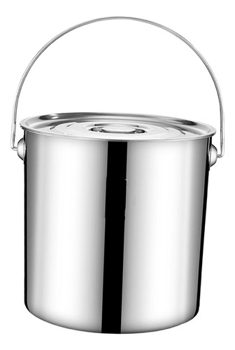Olla De Acero Inoxidable 201 Con Tapa Para Cocinar 6l