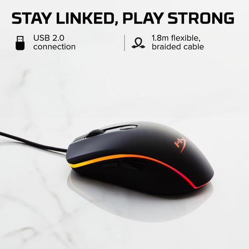 Hyperx Pulsefire Surge: Ratón De Juegos Ópticos Con Cable Rg