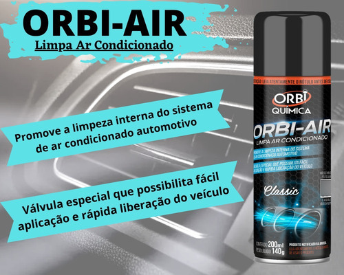Higienizador Limpa Ar Condicionado Automotivo Spray Classic