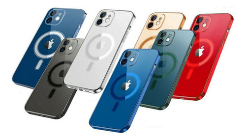 Capa Magnética Tup Galvanizada Para iPhone 13 12 11 X 8 7