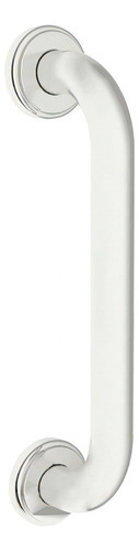 Agarradera De Baño Recta Acero Inoxidable 304 - 45 Cm Blanca Color Blanco