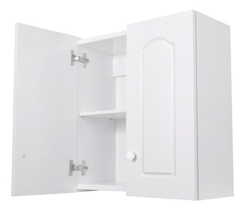 Imagen 6 de 9 de Alacena Blanca 60cm Laqueada Baño Lavadero Organizador C