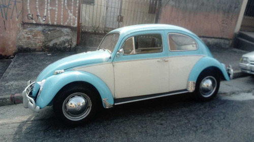 Fusca Vw - Volkswagen Ano 1966 Azul Bebê