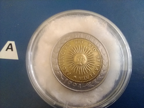 1 Un Peso Moneda Año 1994 República Argentina Con Caja