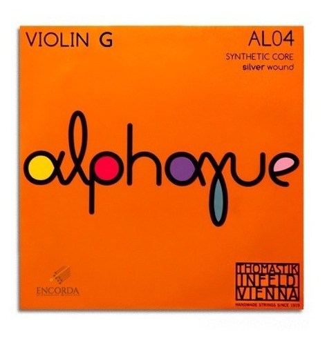 Corda Sol Avulsa Para Violino Thomastik Alphayue Al04