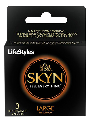 Condones Lyfestyle 3 Unidades Skyn Large