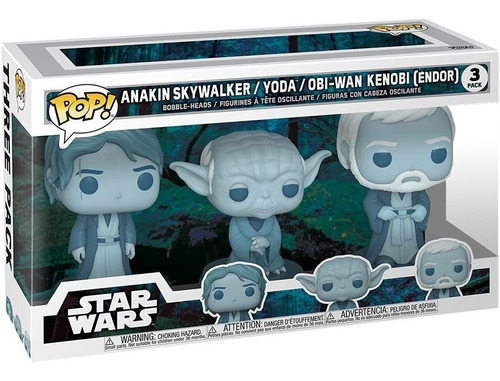 Funko Pop Star Wars Across The Galaxy Force Ghost 3 Pack 