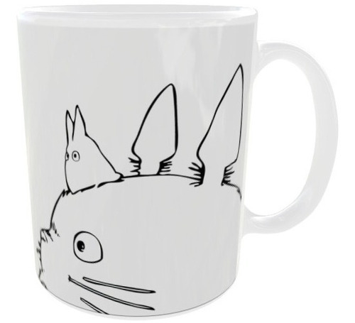 Mug Totoro Silueta Minimalismo Ghibli