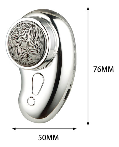 2 Mini Barbeador Masculino Recarregável Usb Aparador De