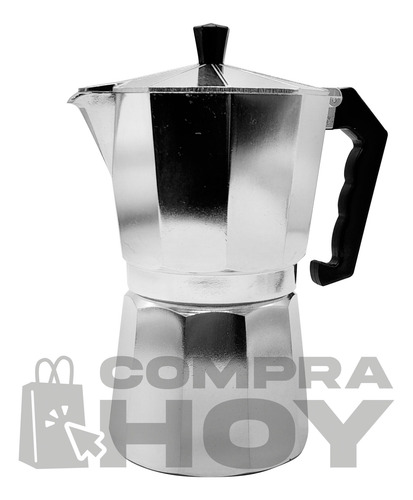 Cafetera Italiana Para Hornalla, 9 Pocillos, Aluminio, 13289