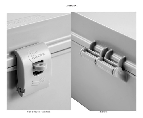 Quadro De Comando Rohdbox 450x300x200mm Cinza - Ip68
