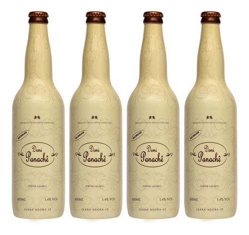 Kit 4 Demi Panache Familia Carra 600 Ml Romantico