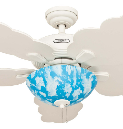 Ventilador De Techo Nube 5 Aspas Blanco Coolfan 48"