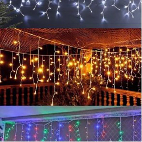 Cascata Natal Decoração Resistente Água 200 Leds 5mt 110v