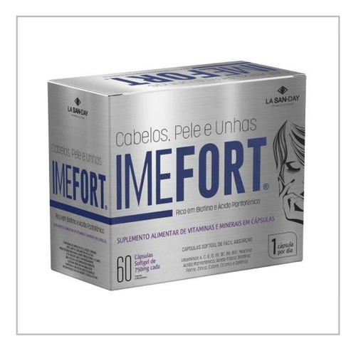 Multivitaminico Imefort Cabelos Pele E Unhas - La San Day