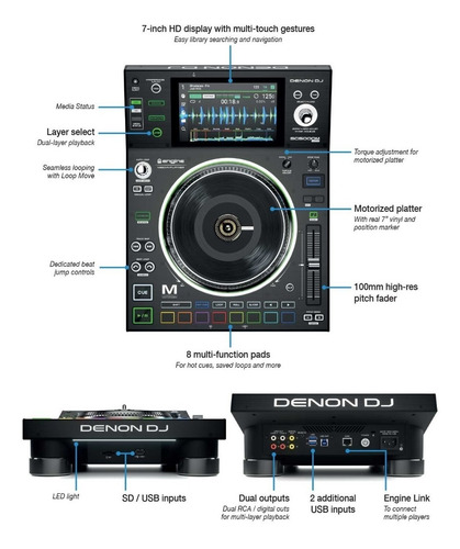 Reproductor Dj Denon Prime Sc5000 Controlador Profesional