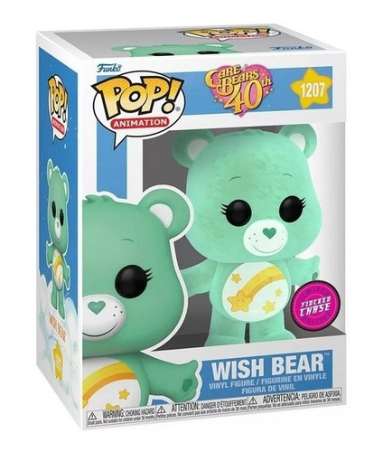 Funko Pop! Care Bears Wish Bear Deseosita 1207 Flocked Chase