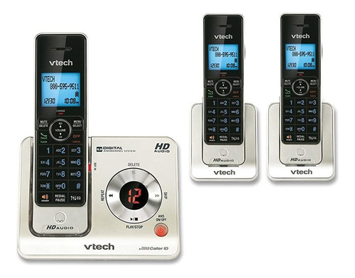 Vtech Ls6425-3 Dect 6.0 Teléfono Inalámbrico Expandible Con 