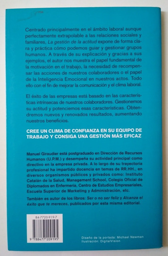 La Gestión De La Actitud - Manuel Giraudier (Usado)