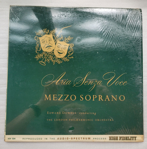 Edward Downes Aria Senza Voce Mezzo Sprrano Vinilo Lp ]]]