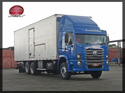 Imagem 2 de 15 de Caminhão Trucado Constellation 24-250 Baú Carga Conservado