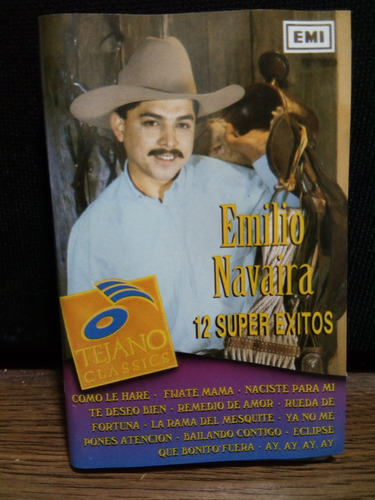 Emilio Navaira - 12 Super Exitos (casete Original)