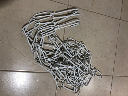 Imagen 4 de 4 de 5 Cadena Metálica Forrada De Plástico Gancho Blister