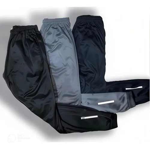 Kit 3 Calça Chimpa Poliéster Zíper No Bolso Corrida Esporte