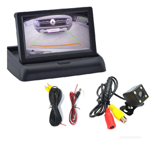 Kit Cámara De Retroceso Sobrepuesta + Monitor De 4.3  12volt