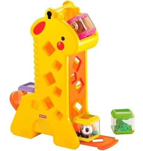 Fisher-price Girafa Com Blocos - Mattel Cor Amarelo