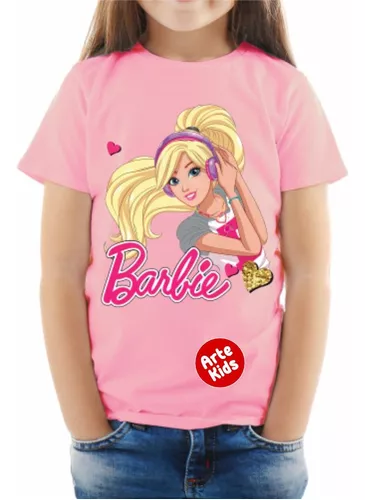 Camiseta Barbie Space Barbie con cuello en V para mujer