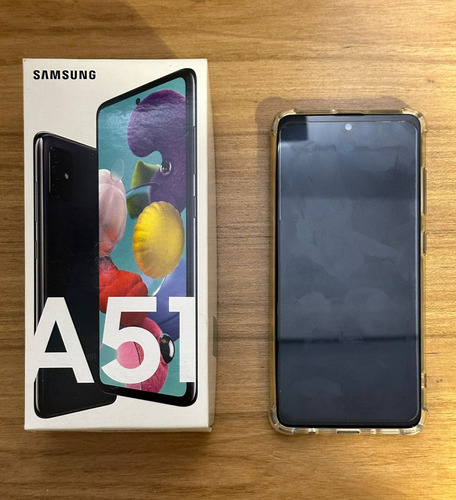 Samsung Galaxy A51 128 Gb 4 Gb Libre Negro + Funda De Regalo