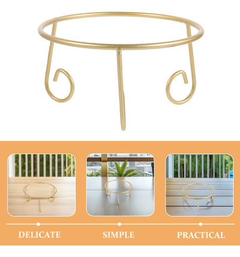 Soporte Iron Gazing Globe: Bola Estable De Metal De 21 Cm