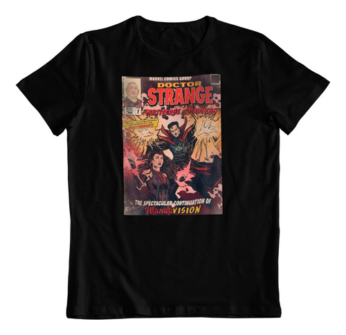 Polera Algodon Estampada Dtf Wanda Vision Doctor Strange Art