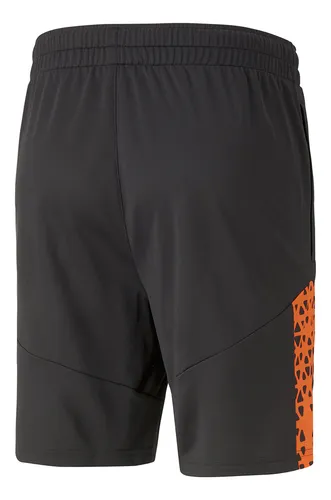 Short Fútbol Puma Individualcup Hombre En Negro Y Naranja |