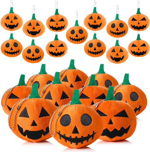 24 Juguetes De Peluche De Calabaza De Halloween De 3.2 Pulga