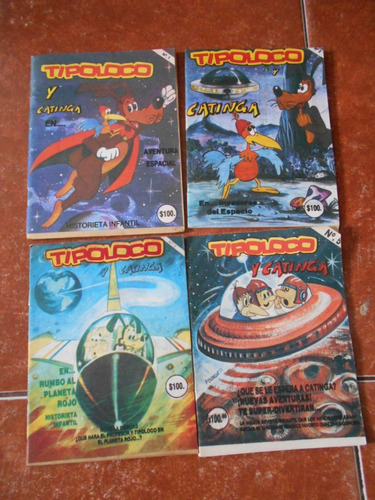 Lote 4 Comic Tipoloco Catinga #1 Historieta Antigua 80s Ovni