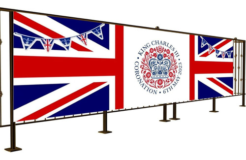 Ensign Of King Charles Iii,union Jack Garden Flag - 6.2ft
