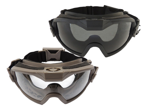 Oculos Fma Antiembaçante Com Cooler Airsoft - Tan