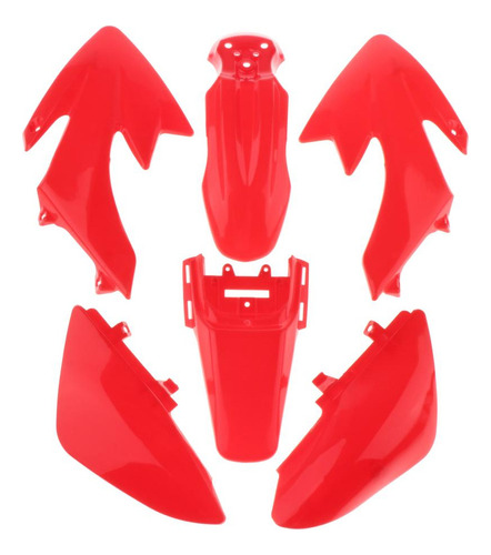 De Guardabarros De Plástico Compatible Con Honda Crf50 Rojo