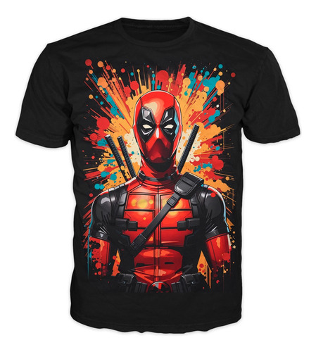 Camiseta  Deadpool   Marvel Super Heroe Adulto Niños