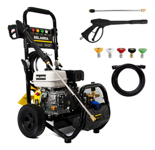 Hidroladavadora A Explosión 4 Tiempos 235 Bar 7.5 Hp Belarra HGP23500 Color Negro