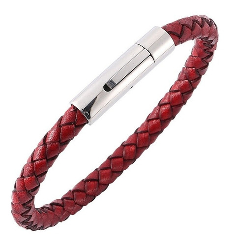 Pulsera De Cuero Red Hombre Y Mujer  Elegante Y Juvenil 100%