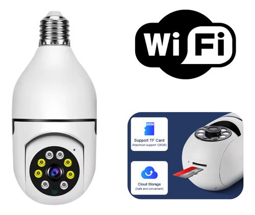 Cámara Foco Bombilla Wifi Compatible iPhone Android