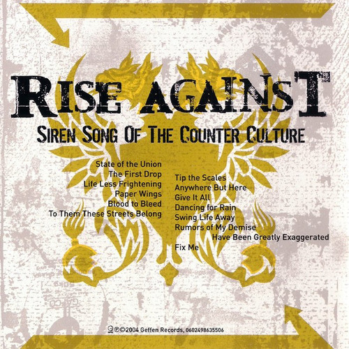 Cd Siren Song Of The Counter Culture (rise Against) Estándar