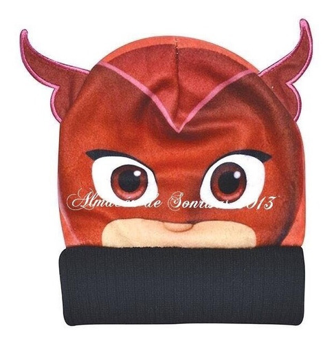 Gorro Gorra De Lana Orejas Heroes En Pijama Pj Masks Owlette