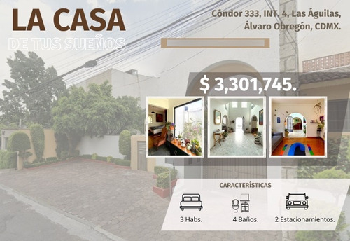 Casa En Las Aguilas Alvaro Obregón /  Gv16 - Za 107